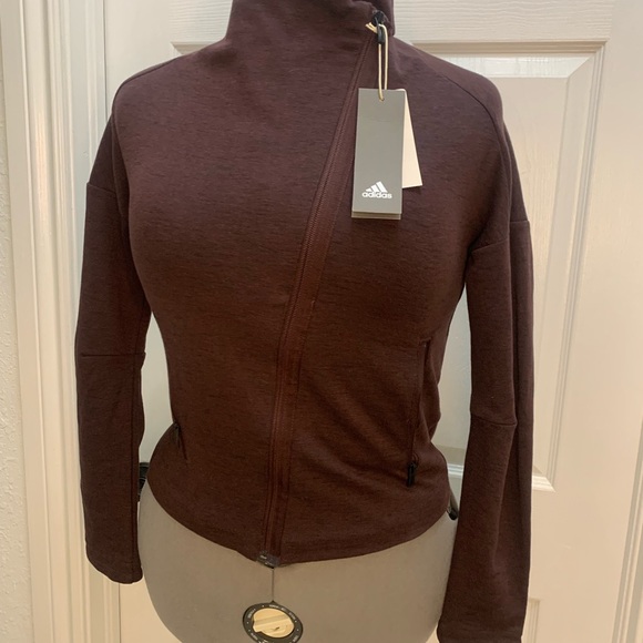 Adidas Maroon Zip-Up Jacket (NWT) - Picture 10 of 12